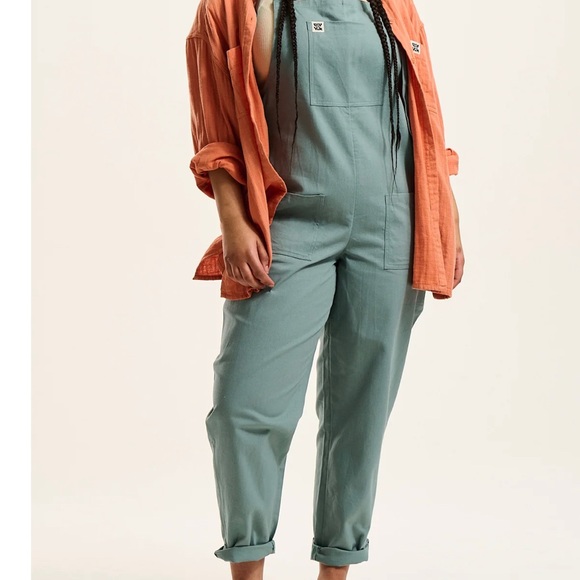 Lucy & Yak Jeans Lucy Yak Dungarees Organic Twill Brighton Blue Uk 8r Or Us 14r Poshmark